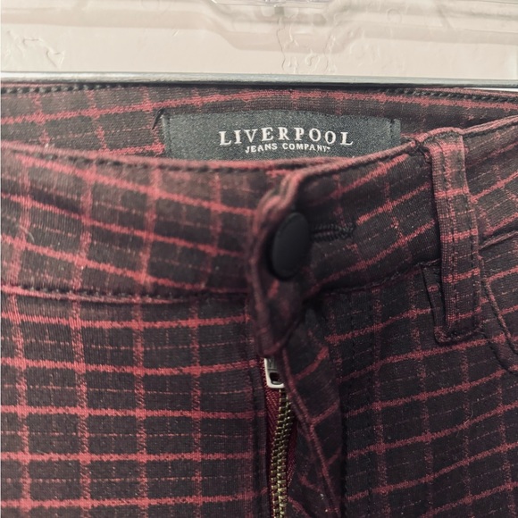 Liverpool The Gia Glider Pants Plaid Stretch Trouser SZ 2/26 NEW! - Picture 8 of 16